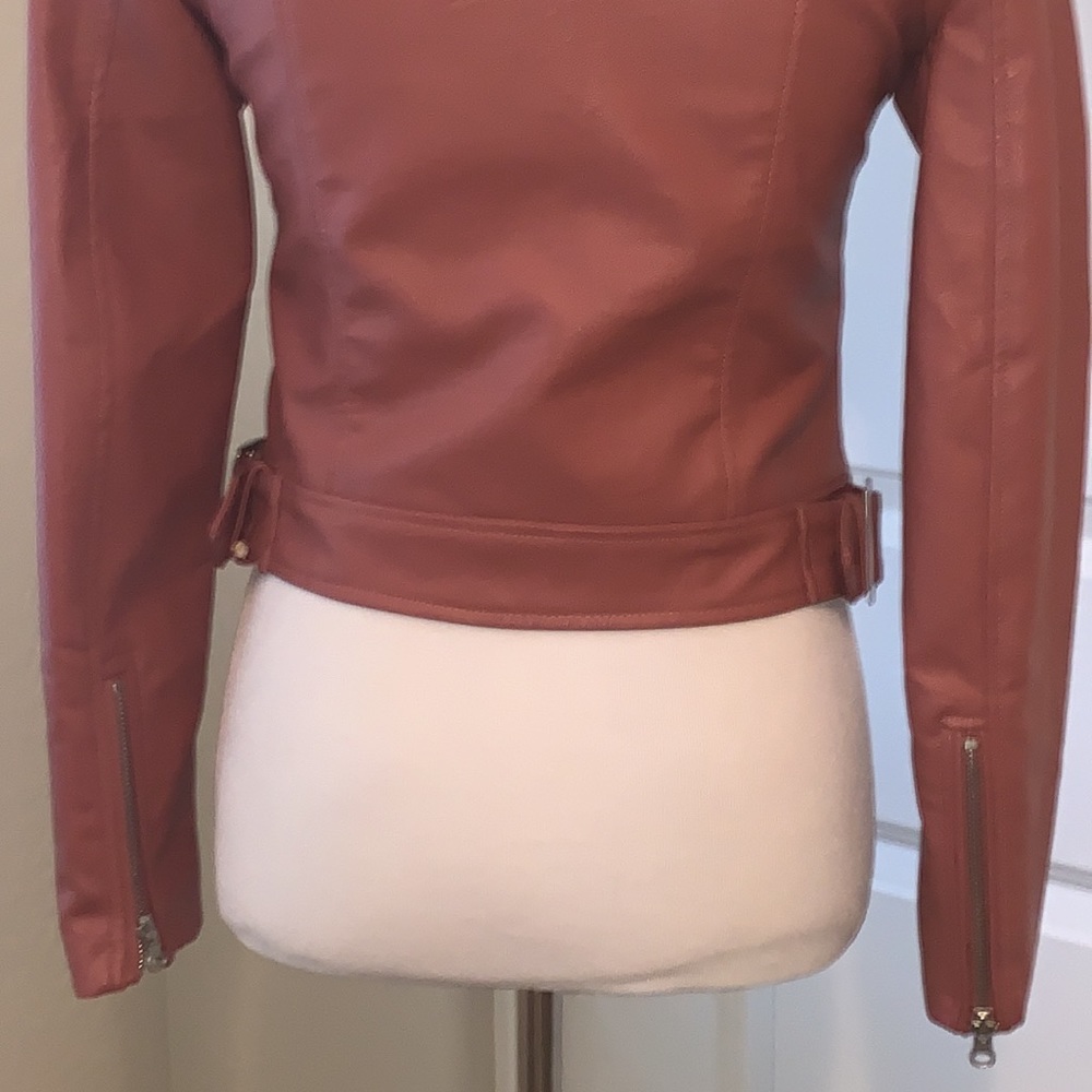 LOVE TREE BRAND NEW WITH TAG SIZE SMALL GORGEOUS FAUX LEATHER JACKET - Picture 5 of 9
